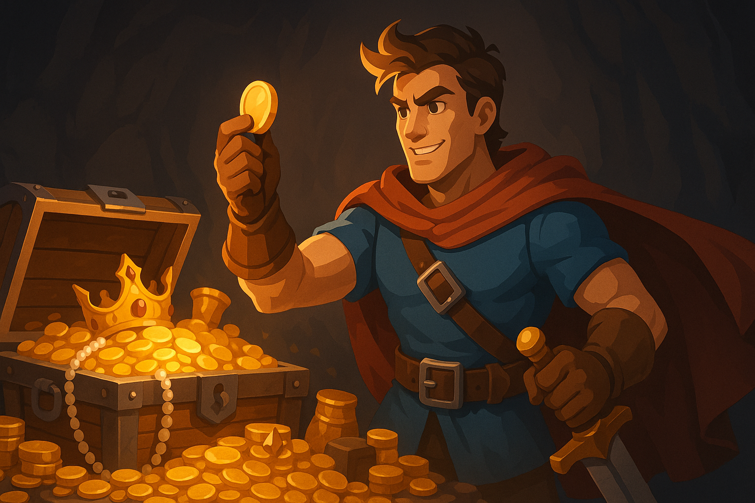 Postać z skarbem - bonus kasynowy